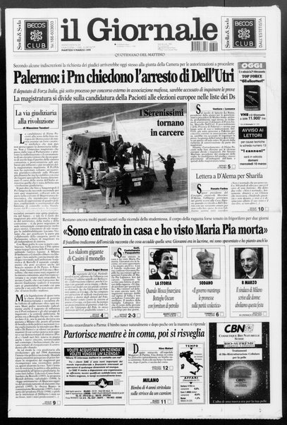 Il giornale : quotidiano del mattino